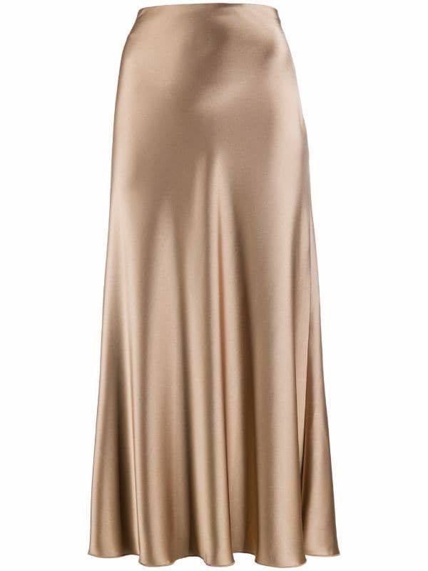 Jupe satin longue en – Boutique Nazlyshop