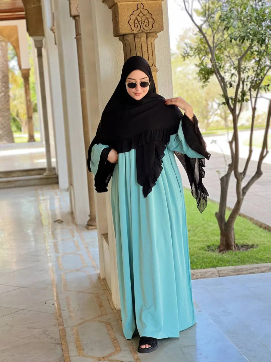 كسوة قطعتين بكريب روزا – أناقة فاخرة لكل المناسبات en – Boutique Nazlyshop