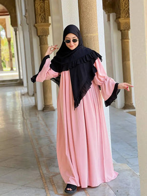 كسوة قطعتين بكريب روزا – أناقة فاخرة لكل المناسبات en – Boutique Nazlyshop