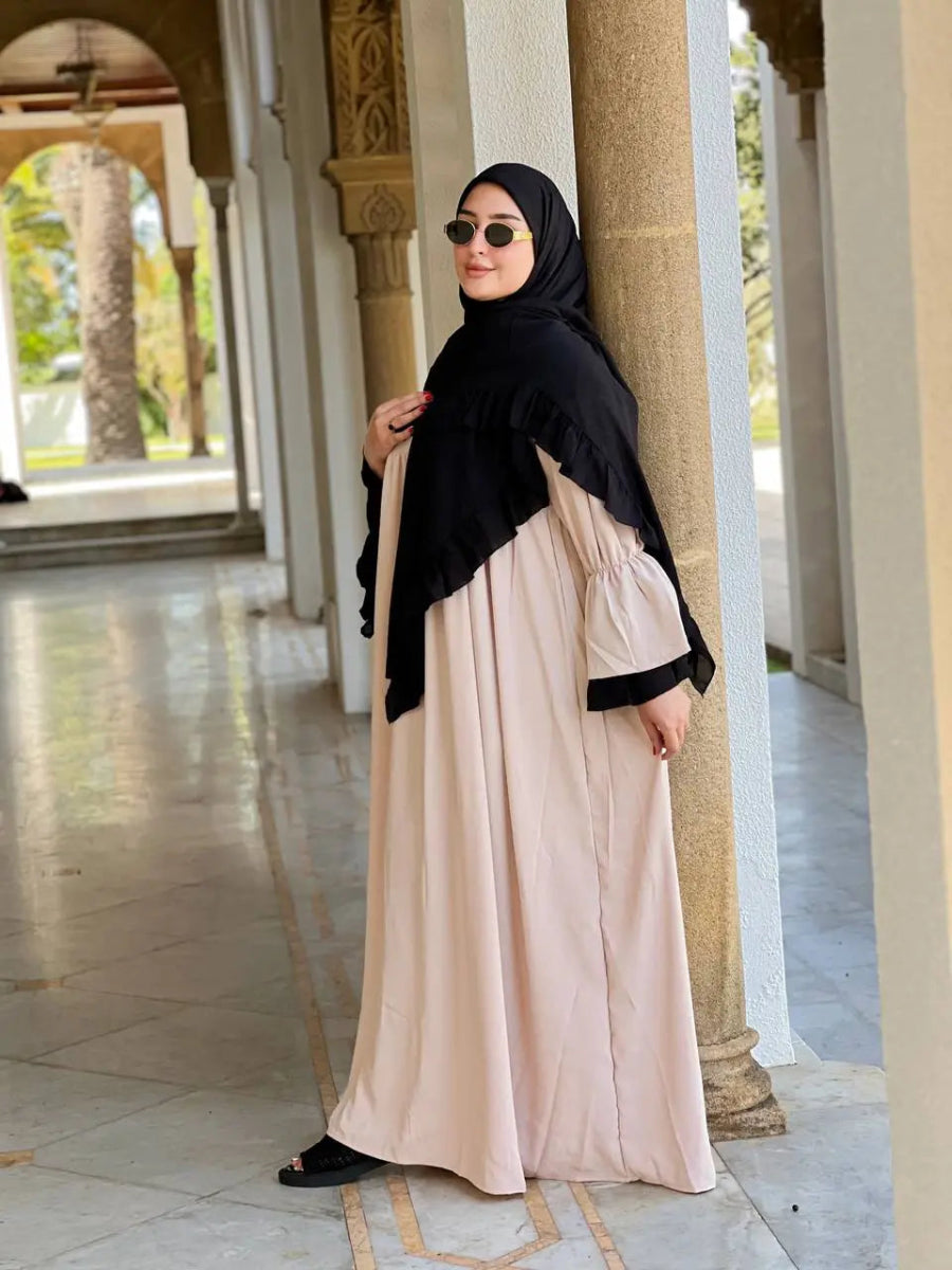 كسوة قطعتين بكريب روزا – أناقة فاخرة لكل المناسبات en – Boutique Nazlyshop
